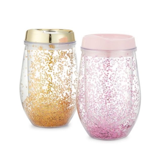 Bari Lynn Other - NIB Bari Lynn 2-Piece Glitter Sippy Cup Set – Pink & Gold Star